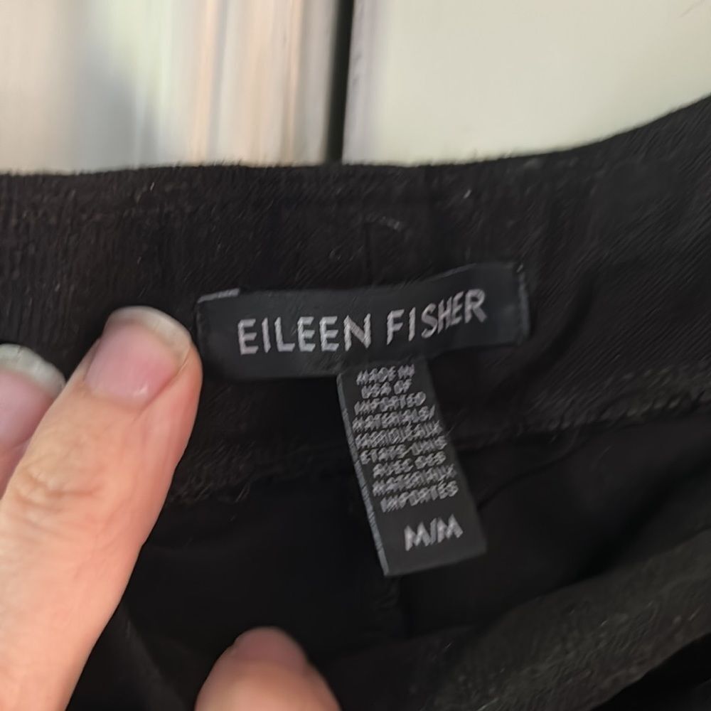 - Eileen fisher medium pull on pants black - Picture 4 of 7